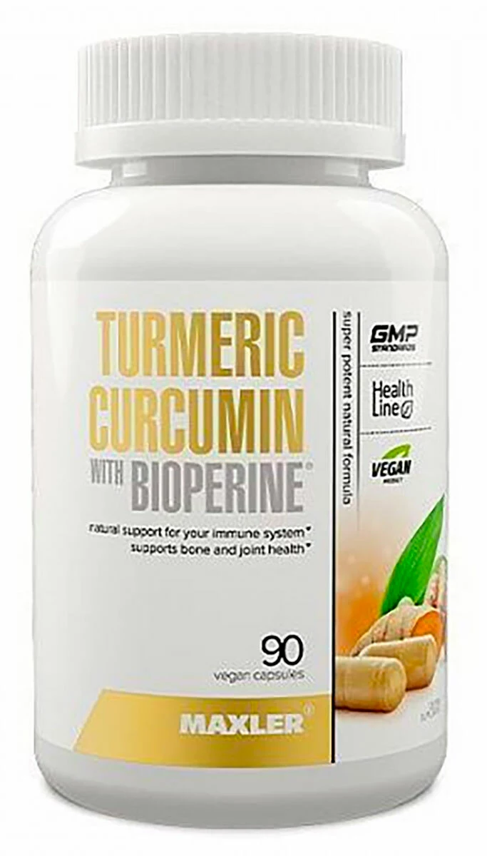 Curcumin Turmeric with Bioperine 90 капсул купить в Москве
