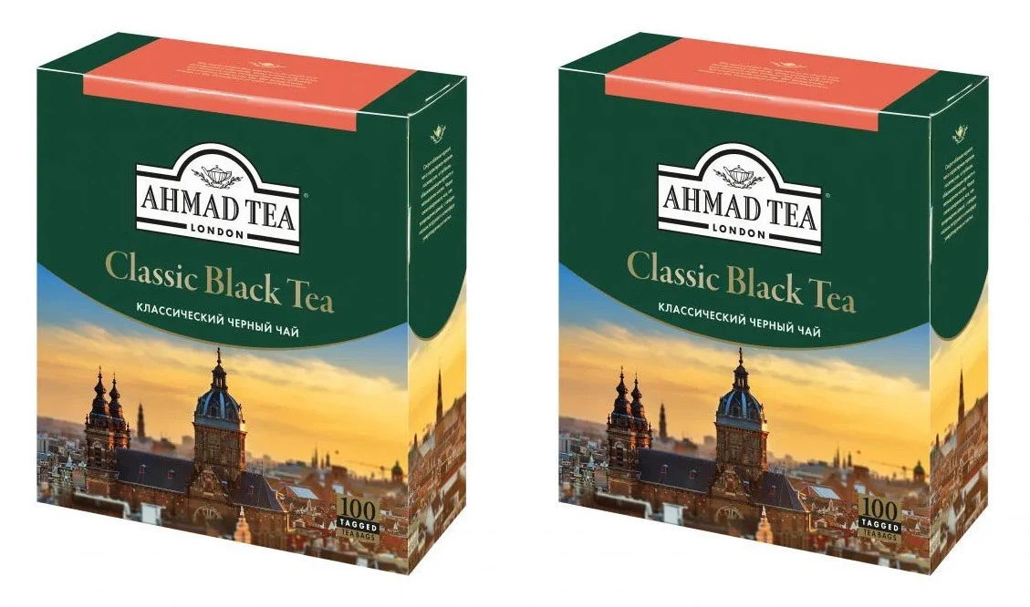 НАБОР Ahmad Classic Black Tea 100 ПАК. Х 2 шт купить в Москве