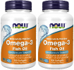 NOW Omega 3 1000 мг Набор 2х100 капсул купить в Москве