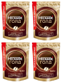 Кофе растворимый Nescafe Gold c добавлением молотого 500 г м/у 4 штуки купить в Москве