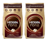 Кофе Nescafe Gold растворимый с добавлением молотого 750 г 2 штуки купить в Москве