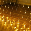 Электрогирлянда Сетка Светодиодная LED, 3х2 метра, цвет: теплый желтый, питание 220В купить в Москве