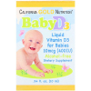 California Gold Nutrition Витамин D3 в каплях для детей 400 МЕ 10 мл купить в Москве