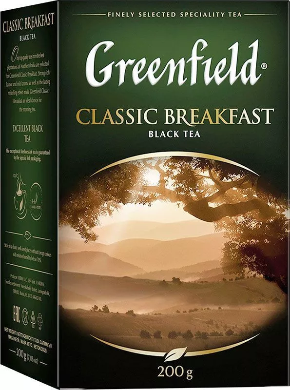 Classic Breakfast черный листовой чай Гринфилд купить в Москве